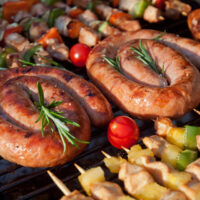 Grilling,Food,On,The,Bbq,On,A,Summer,Day,In